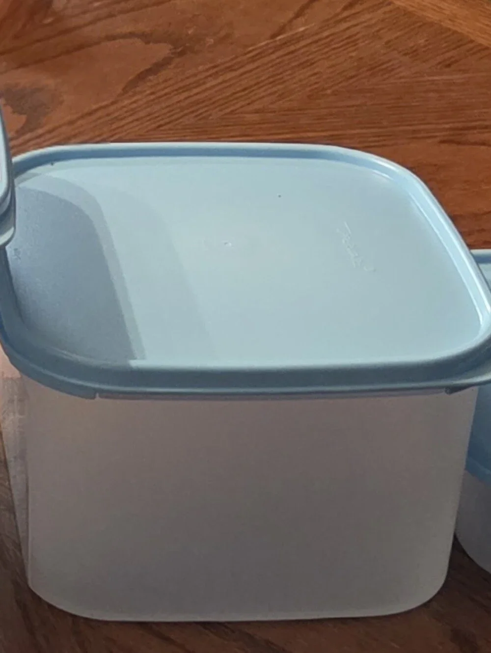 Tupperware Modular Mate Square Set/4 Serene Sky Seals NWT
